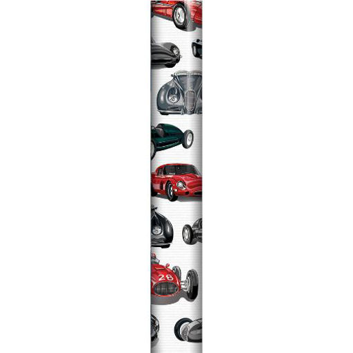 Picture of VINTAGE CARS WRAPPING ROLL 70CM X 2.5M